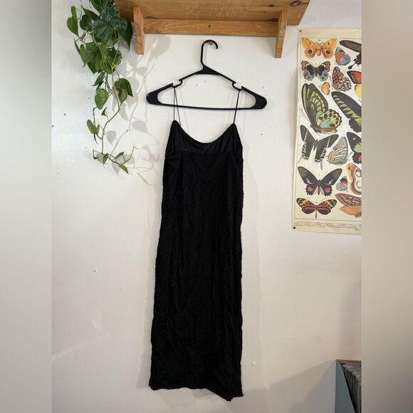 Crochet black midi dress - Picture 1 of 2